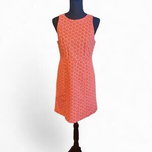 Gap orange and white retro style dress with pockets on the side Size 6P